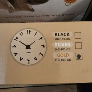 Modern Black Wall Clock